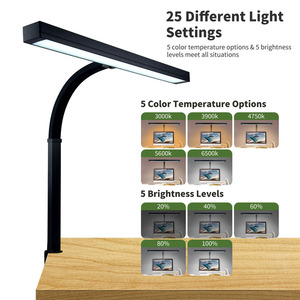9509led CCT 30W 3000 lumen văn phòng phòng họp bàn làm việc 800mm chiều dài dải đèn Bảng kẹp Swing cánh tay Đèn bàn - Product Image 3