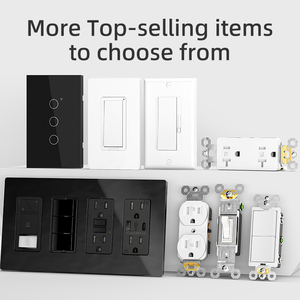 Hiện Đại Màu Đen gfci Outlet 15Amp 20A tự kiểm tra TR WR điện điện ul CUL tường ổ cắm gfci receptacle với screwless wallplate - Product Image 6