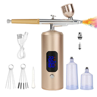 Portable Air Brush Spray Gun Sans Fil Aérographe Compresseur pour Maquillage Nail Art Gâteau Décoration Aérographe Machine pour Brow Tint