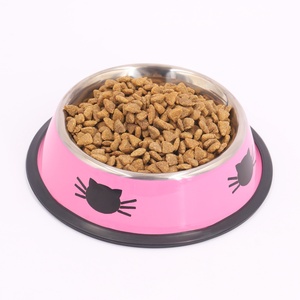 Moderno Tazón de Comida para Mascotas de 32 oz, Multicolor, Impermeable, Antideslizante, de Acero Inoxidable, con Diseño de Cara de Gato de Dibujos Animados, para una Alimentación <span class=keywords><strong>Saludable</strong></span> - Product Image 2