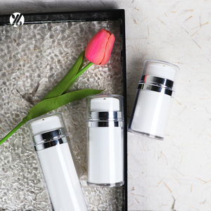 Bouteille en plastique vide sans air AS capacité de 30ml 50ml 100ml sérum de soin de la peau crème cosmétique différente impression personnalisée - Product Image 6