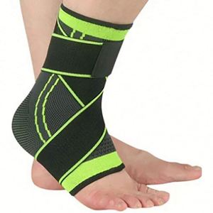 Wholesale Sports Adjustable <b>Ankle</b> <b>Support</b> Compression <b>Brace</b> Protector Nylon Running Soccer Basketball Gym Bandage Strap - Product Image 1