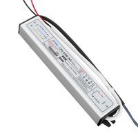 Alimentation électrique étanche à sortie unique haute efficacité 12V/24V IP67 20W AC-DC avec garantie de 3 ans