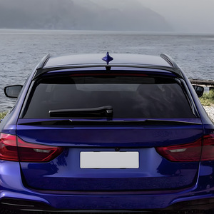 Bmw Rear Spoiler Piano Black Carbon Fiber Texture For 5 Series Touring G31 2018-2023 Ducktail Trunk Lip - Product Image 3