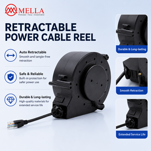 <span class=keywords><strong>Avvolgicavo</strong></span> Retrattile Mella 5M con Nuovo Connettore, <span class=keywords><strong>Avvolgicavo</strong></span> Elettrico per Piccoli Elettrodomestici - Product Image 2