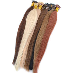 I tip hair extensions 100% <span class=keywords><strong>capelli</strong></span> <span class=keywords><strong>veri</strong></span> umani 1 grammo/strand I Tip estensione europea dei <span class=keywords><strong>capelli</strong></span> umani 100 g/borsa - Product Image 3
