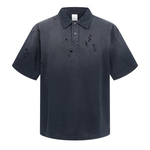 Chemises pour hommes en coton et bambou, coupe ample, déchirées et usées, style vintage, écologiques, <span class=keywords><strong>4</strong></span> <span class=keywords><strong>couleurs</strong></span> disponibles, impression personnalisée, style streetwear - Product Image 5