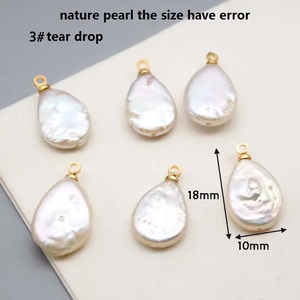 11-15Mm Lớn Baroque Trắng Lỏng Ngọc Trai Nước Ngọt Mặt Dây Chuyền Quyến Rũ Cao Ánh Tôi Sao Hình Trái Tim Tươi Tự Nhiên - Product Image 4