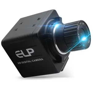 กล้องวิดีโอรักษาความปลอดภัยขนาดเล็กเลนส์4มม. พร้อมไมโครโฟน ELP HD 2ล้านพิกเซล CMOS AR0330 USB Web Camera 1920X1080P 30FPS CS