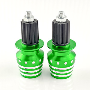 Qiangye Motorcycle Handlebar <b>Plug</b> Green Aluminum <b>Universal</b> Fit Customizable Appearance Modification Parts - Product Image 3