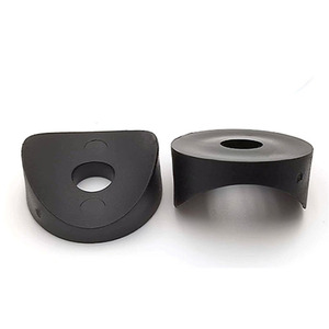 Furniture Felt <b>Pad</b> Plastic Anti Slip Black Crescent Connector For Table <b>Chair</b> Parts - Product Image 2