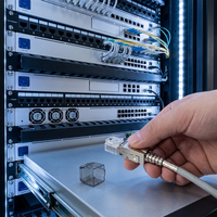 Konektor Jaringan Perakitan Lapangan Tanpa Alat RJ45 Male/Female Cat8 Terproteksi 40Gbps 250V Kecepatan Tinggi, Tahan Lama 40G Base-T