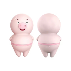 New Hot Sale Mini Pink Pig Wireless USB Charging Clitoris <b>Vibrator</b> 6 Frequency Tongue Lick <b>Vibrator</b> - Product Image 1