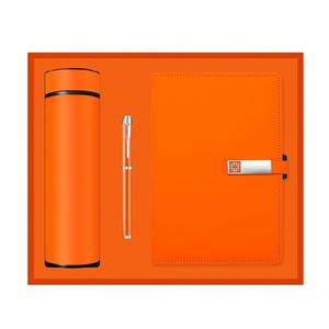 Ensemble cadeau de luxe rose personnalisé avec logo : carnet A5, stylo, tasse isotherme – Cadeau d'entreprise haut de gamme pour bureau, souvenirs d'affaires, cadeau de remise de diplôme pour fille - Product Image 3