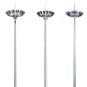 Poste Telescópico de 22m, 25m, 30m para Estadios Deportivos, Tratamiento de Superficie Galvanizado en Caliente de Acero/Aluminio, Poste Alto para Campos de Golf - Product Image 1