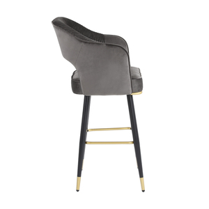 Chaise haute moderne pour restaurant, maison, bar, hôtel, <span class=keywords><strong>comptoir</strong></span> en métal en tissu coloré, <span class=keywords><strong>banc</strong></span> <span class=keywords><strong>de</strong></span> bar simple et personnalisable, vente en gros - Product Image 6