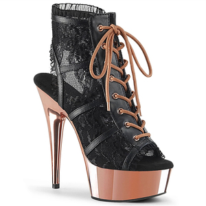 <span class=keywords><strong>Scarpe</strong></span> da Pole Dance <span class=keywords><strong>con</strong></span> <span class=keywords><strong>Tacco</strong></span> <span class=keywords><strong>Alto</strong></span> 6 Pollici (15 cm), Nere, <span class=keywords><strong>con</strong></span> Lacci, Estive, Sottili, Punta Aperta, Piattaforma Antiscivolo, Cinturino a T - Product Image 2