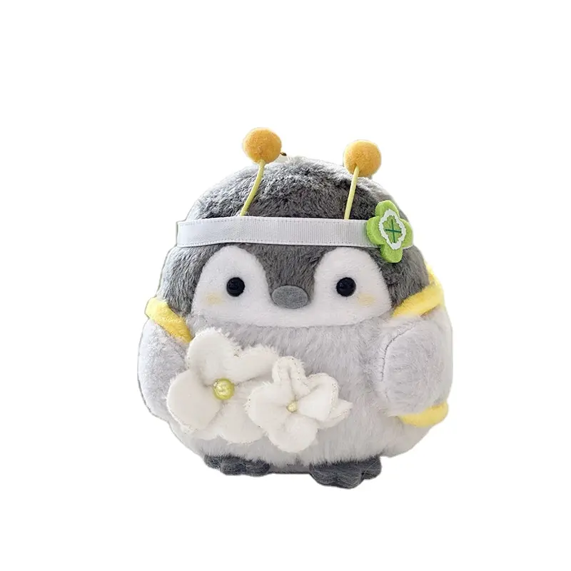 Botu mới dễ thương Bee Penguin búp bê sang trọng phim hoạt hình koupen chan động vật đồ chơi sang trọng Kawaii Anime Chuỗi vòng Túi Mặt dây chuyền quà tặng cho cô gái