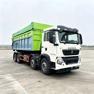Camion à benne basculante SINOTRUK HOWO 8x4 avec benne à ordures, équipé d'un conteneur à déchets - Product Image 5