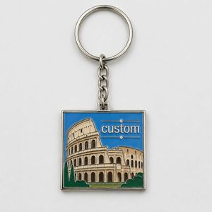 Llaveros de recuerdo personalizados al por mayor de alta calidad con cadenas de lugares emblemáticos de la cultura romana, recuerdos de viaje de Roma, llaveros. - Product Image 2