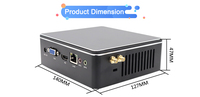 Eglobal-Mini PC de escritorio con ventilador silencioso, Ordenador de oficina con pantalla dual Win10, 8GB, D3, Intel Core, RJ45, LAN, 6USB