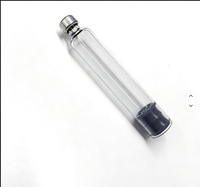 Vente en gros de flacons en verre transparent cylindriques stérilisés de 3 ml, emballés individuellement, avec bouchon en caoutchouc, pour usage infirmier, sûrs