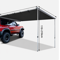 Tente latérale de voiture en tissu Oxford triple couche quatre saisons, ouverture automatique, imperméable, universelle, pour camping, pique-nique, et voyages en voiture