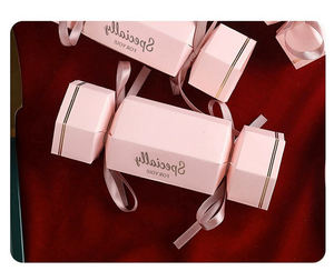 고급 캔디 모양 웨딩 캔디 쿠키 초콜릿 상자 핫 세일 파티 축제를위한 리본과 사탕 선물 종이 상자 - Product Image 6