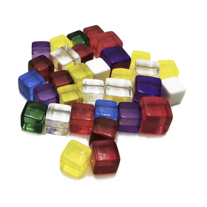 Dados transparentes en blanco personalizados al por mayor Esquinas redondeadas dados de juego <span class=keywords><strong>Ludo</strong></span> acrílicos - Product Image 3