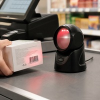 Escáner de Código de Barras Inalámbrico 2D, Lector de Códigos QR Portátil, CMOS, USB Recargable, Sistema POS, Almacén, Supermercado, Farmacia, 1 Año de Garantía