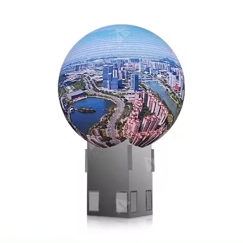 Shenzhen Full Color 360 viewable creative P2.5 indoor sphere led display round ball screen for advertising exhibition hall