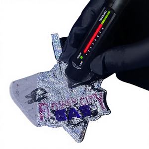 Colgantes de Joyería de Moda, Dijes de Letra Rosa, Plata 925, Moissanita, Joyería Hip Hop Personalizable para Mujeres y Hombres - Product Image 1