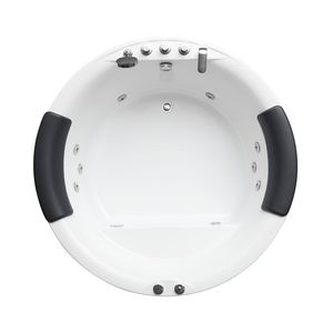 Bañera de <span class=keywords><strong>Hidromasaje</strong></span> Redonda de Acrílico de Alta Calidad, 1.5m, Independiente, Empotrada, con Burbujas, Moderna, para Exteriores, Ideal para Villas - Product Image 2