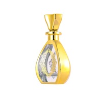 Flacon de parfum de luxe de style arabe du Moyen-Orient Dubaï, en verre, 150 ml, 250 ml, 450 ml, avec placage or UV et gravure laser