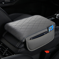 Coussin d'accoudoir de voiture pour longs trajets en mousse à mémoire de forme et cuir Nappa, avec extension de hauteur, soulagement du coude, antidérapant et stable, pour BMW Toyota Honda