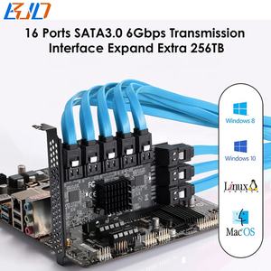 ハードディスクドライブ用16 * SATA <span class=keywords><strong>3</strong></span>.0 7PINコネクタからPCI-E 1X PCIe X1アダプター拡張ライザーカード6Gbps - Product Image 5