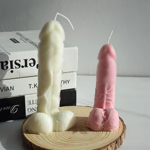 Penis şekilli mum kalıp 3d Penis silikon kek kalıpları Genital kalıp Diy detaylı Penis vajina mum kalıp