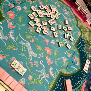 Tapete de Mahjong <span class=keywords><strong>Serengeti</strong></span>, Alfombrilla de Neopreno con Estampado de Jungla para Juegos de Mahjong y Cartas - Product Image 6