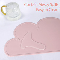 Napperon en silicone sans BPA en forme de nuage antidérapant en silicone Babys Kids Dinning Table Mats pour bébés tout-petits