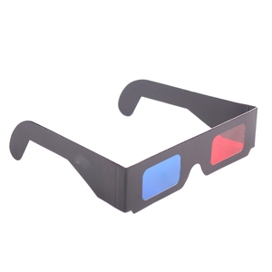성인 유니버설 화이트 골판지 3D 영화 안경 빨간색과 파란색 아나글리프 종이 3D 안경 - Product Image 3