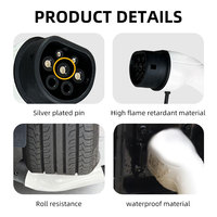Chargeur portable pour véhicule électrique Electrly T2, 5 mètres, 11 kW, type 2, câble de charge portable pour véhicule électrique