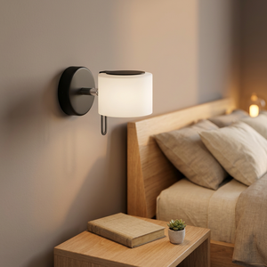 Modern Metal LED Wall lamp with LED 5W CRI≥80 CT 3000K Push <b>dimmer</b> - Product Image 2