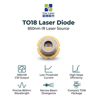 Diodo Láser Infrarrojo QSI QL85R6SX 850nm 200mW TO5.6 5.6mm LD para Sensor de Movimiento, Visión Nocturna, Escaneo 3D