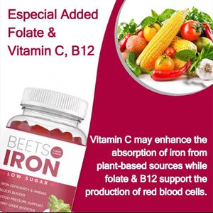 Eisen-Gummibärchen mit Multivitamin für Kinder, hilft bei Anämie, steigert das Hämoglobin, verbessert die Gesundheit - Product Image 3