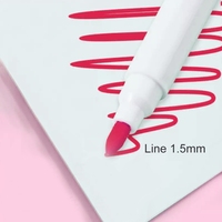 CANIA 8 Couleurs Marqueurs Magiques de Peinture à l'Eau de Haute Qualité pour Tableau Blanc, Pointe Biseautée 1,5 mm, Effaçables à Sec et à l'Eau, Stylos Flottants