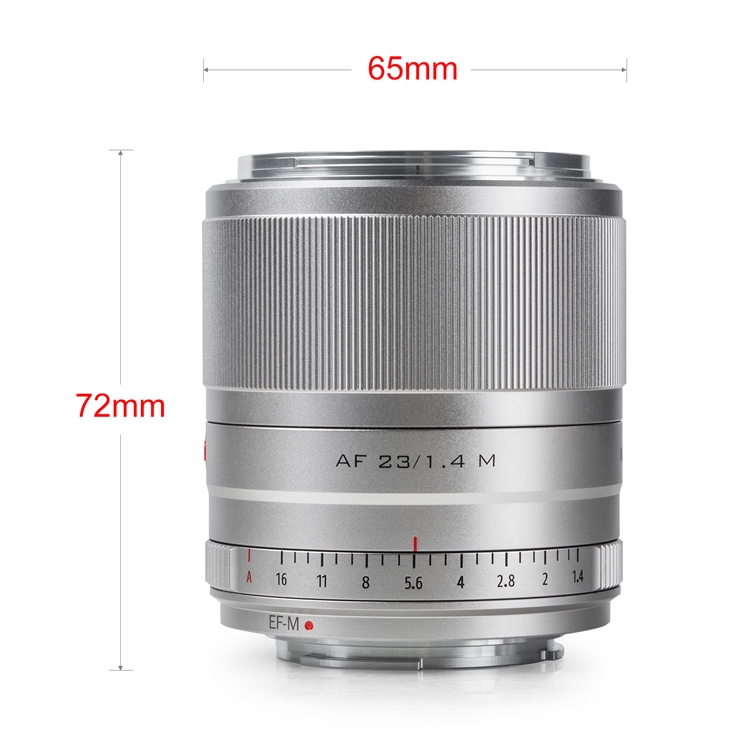 VILTROX AF23/F1.4M Auto Focus Camera Lens APS-C F1.4 Large Aperture 23mm Focal Length M-Mount for Canon EOS M3/M5/M6/M6