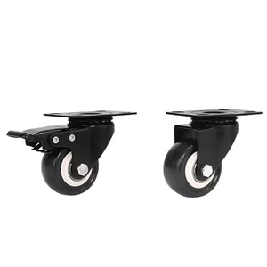 Ruedas de PVC Negras de 50 mm (2 Pulgadas) Personalizables OEM, Estilo Moderno, para Muebles de Hospital, Hotel y Sala de Estar - Product Image 4