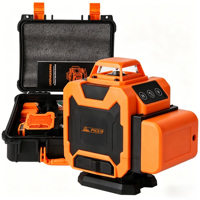 Niveau laser 4D extérieur 16 lignes auto-nivelant sans fil avec télécommande 360° lignes croisées horizontales et verticales niveau laser ligne verte
