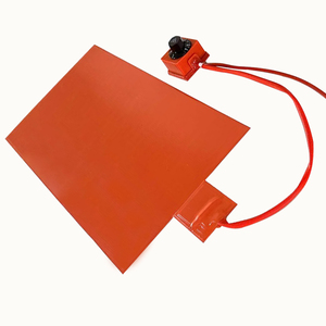 Manta térmica de silicona para tanques de agua industriales, 110V/220V, montaje superficial con termostato y perilla de control - Product Image 4