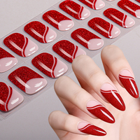 Autocollants pour ongles de qualité salon, automne-hiver, luxe, texture feuille d'érable ambrée, enveloppes pour ongles français, lampe UV, gel semi-durci, bandes pour ongles